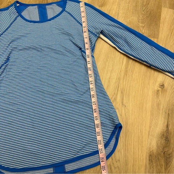 Lululemon Runder Under Long Sleeve
Mini Check Pique Beaming Blue Polar Cream - Picture 11 of 12